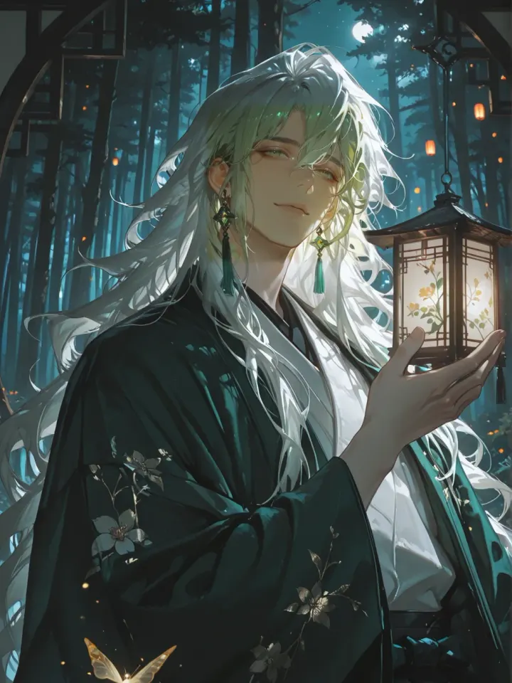 Releasing lanterns into the night